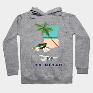 Trinidad map travel poster Hoodie